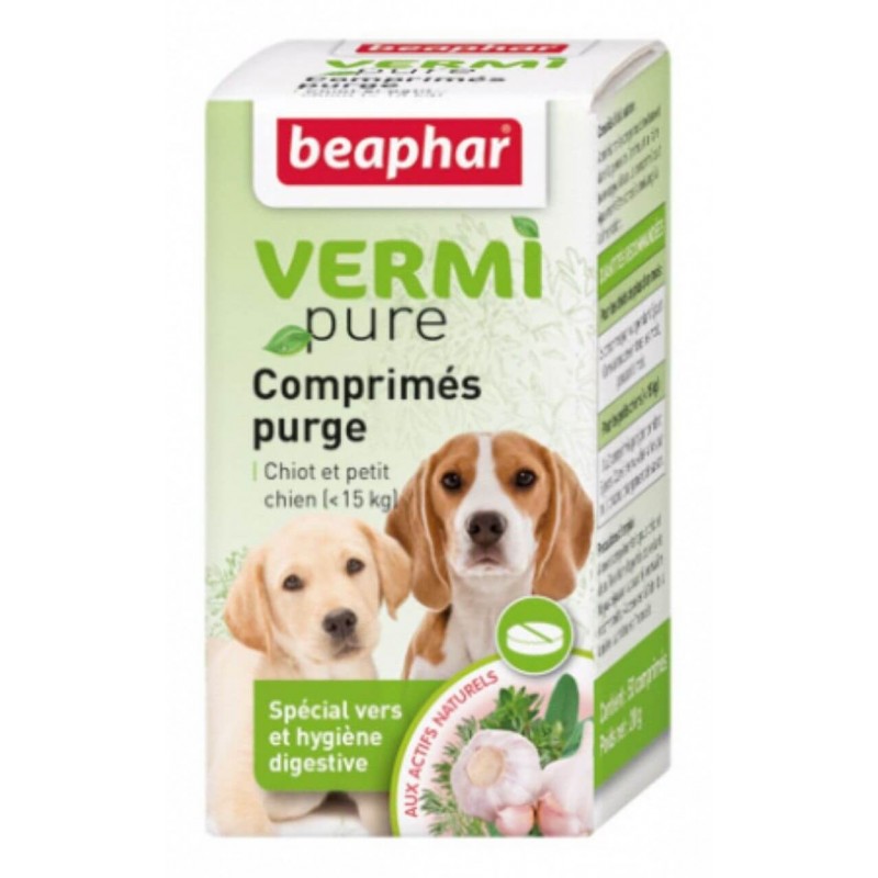 VERMI PURE BEAPHAR pilules antiparasitaires pour chiots et chiens de moins de 15 kg BEAPHAR  - 1