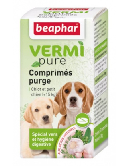 VERMI PURE BEAPHAR antiparasitic pills for puppies and dogs under 15 kg BEAPHAR  - 1