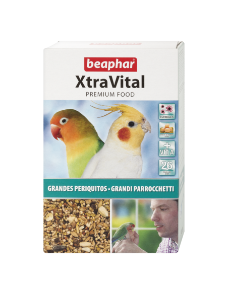 mixtura XTRA VITAL BEAPHAR para agapornis y ninfas 1 kg BEAPHAR  - 1