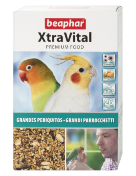 XTRA VITAL BEAPHAR mixure pour agapornis et nynphas 500 gr BEAPHAR  - 2