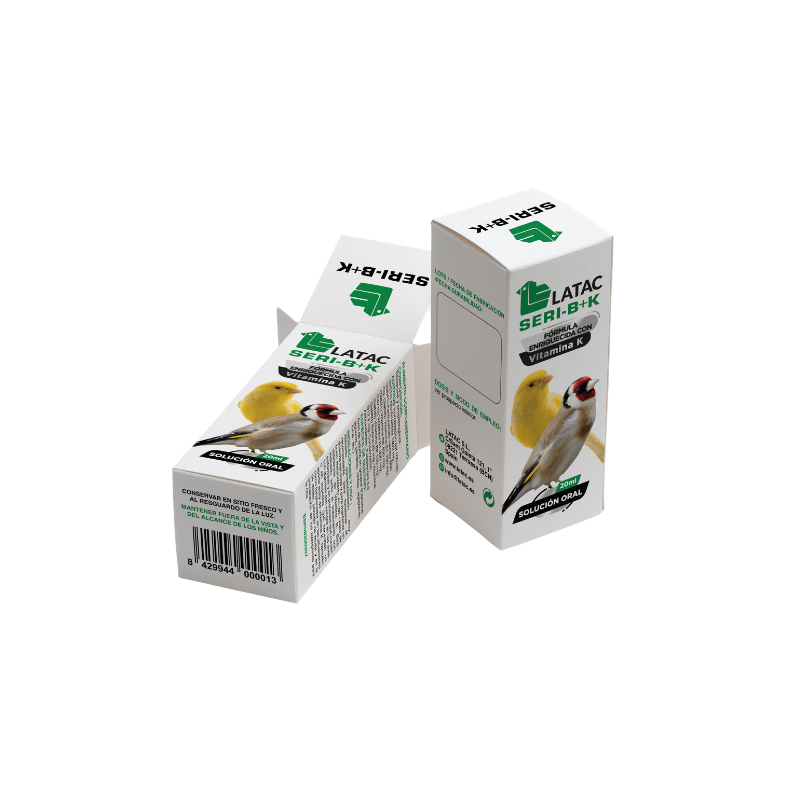 SERI B+K COMPLEXE vitaminique LATAC pour oiseaux liquides 20 ml Latac - 1