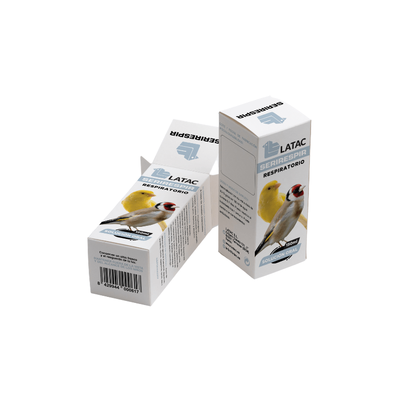 suplemento respiratorio SERIRESPIR LATAC para aves liquido 20 ml Latac - 1