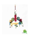 wooden toy for medium and large LL NF parrots NinfasWeb - 1