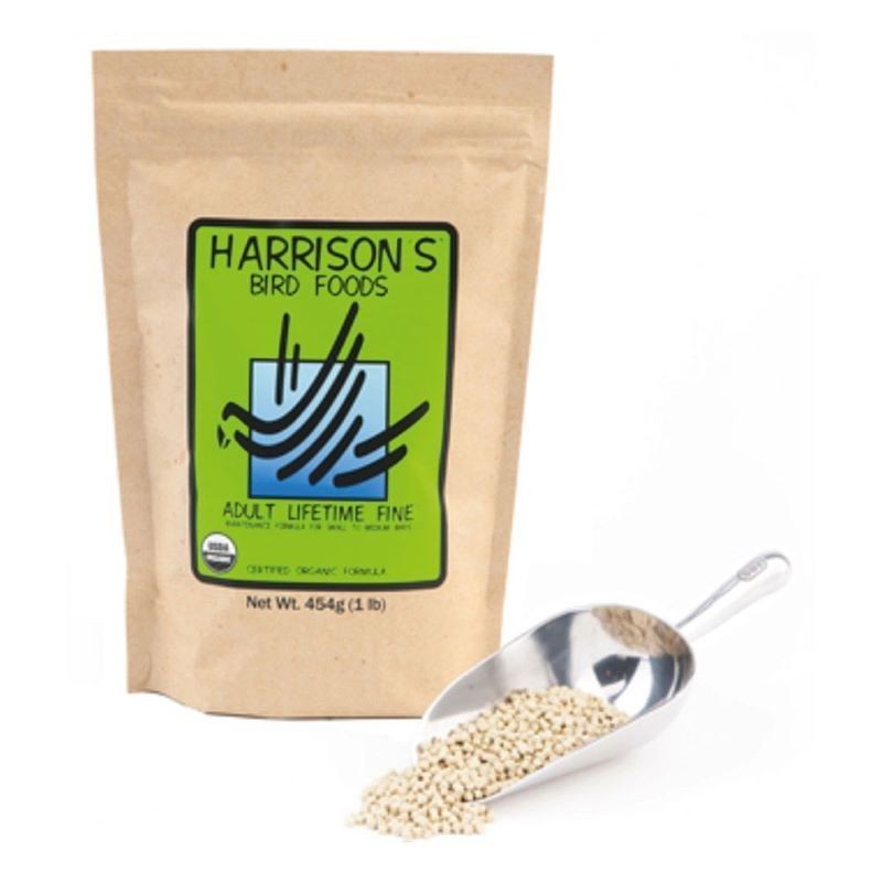 HARRISON ADULT LIFETIME FINO maintenance feed for psittacides and small birds 454 gr Harrison - 3
