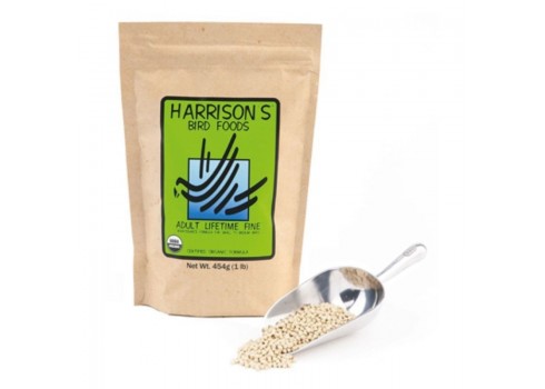 HARRISON ADULT LIFETIME FINO maintenance feed for psittacides and small birds 454 gr Harrison - 3