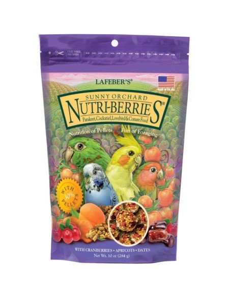 alimento para aves NUTRI BERRIES HUERTO SOLEADO especial para ninfas y aves medianas 284 gr Harrison - 1