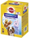 DENTASTIX PEDIGREE dental care for dogs 10 to 25 kg, pack 4 bags x 7 pieces PEDIGREE - 1