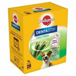 cuidado dental DENTASTIX PEDIGREE DAILY FRESH para perros de 5 a 10 kg, pack 4 bolsas x 7 piezas PEDIGREE - 1