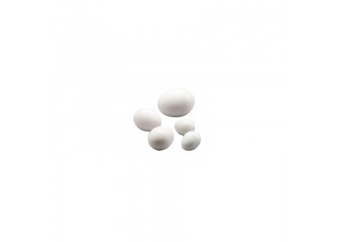 Huevos falsos macizos tamaño mediano tipo periquito 2gr - 1