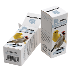 respiratory supplement SERIRESPIR LATAC for liquid birds 150 ml Latac - 1