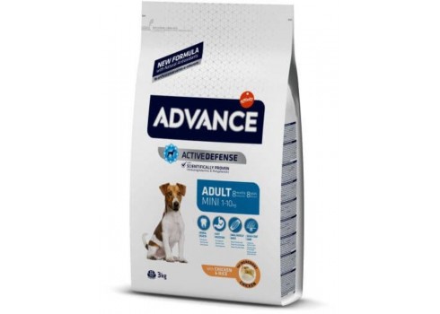 Dog feed ADVANCE MINI ADULT chicken and rice 3 kg ADVANCE - 1