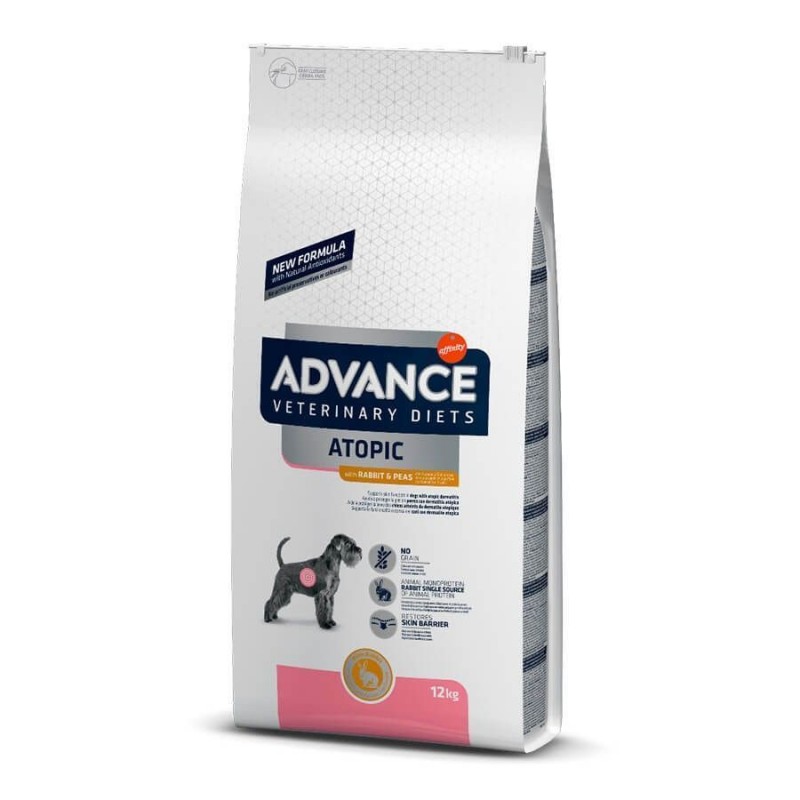 ADVANCE ATOPIC dog feed with rabbit, for sensitive skin, 12 kg bag ADVANCE - 1