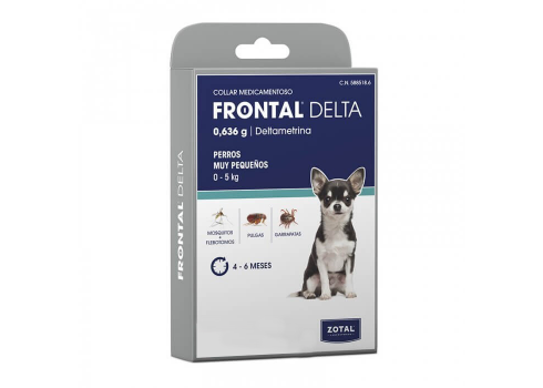 collar antiparasitario FRONTAL DELTA perros muy pequeños, hasta 5 kg. 35 cm ZOTAL LABORATORIOS - 1