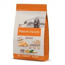 dog feed NATURES VARIETY SELECTED medium adult chicken 12 kg NATURES VARIETY - 1