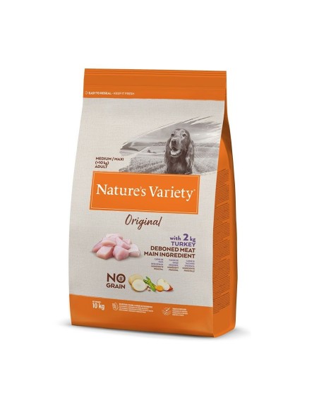 dog feed NATURES VARIETY ORIGINAL MEDIUM with turkey 12 kg NATURES VARIETY - 1