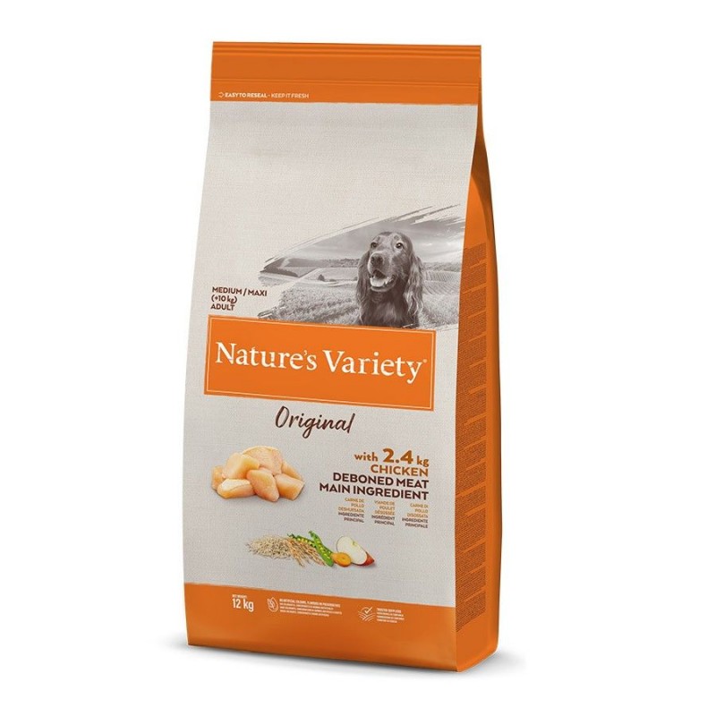 alimentation pour chien NATURES VARIETY ORIGINAL medium avec poulet 12 kg NATURES VARIETY - 1