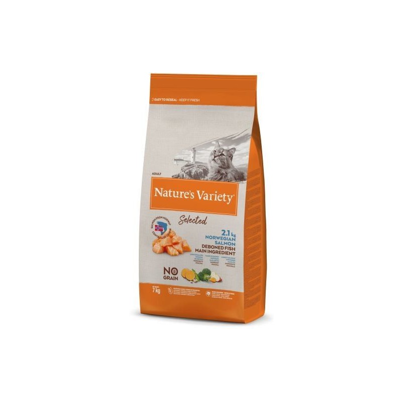 sterilized cat feed NATURES VARIETY ORIGINAL with salmon, 1.25 kg NATURES VARIETY - 1