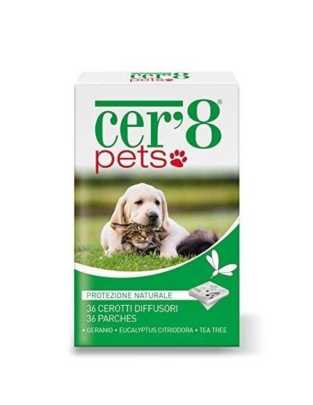 insect repellent patches for pets CER 8 PETS, 24 units COMPLEMENTOS PARA AVES - 1