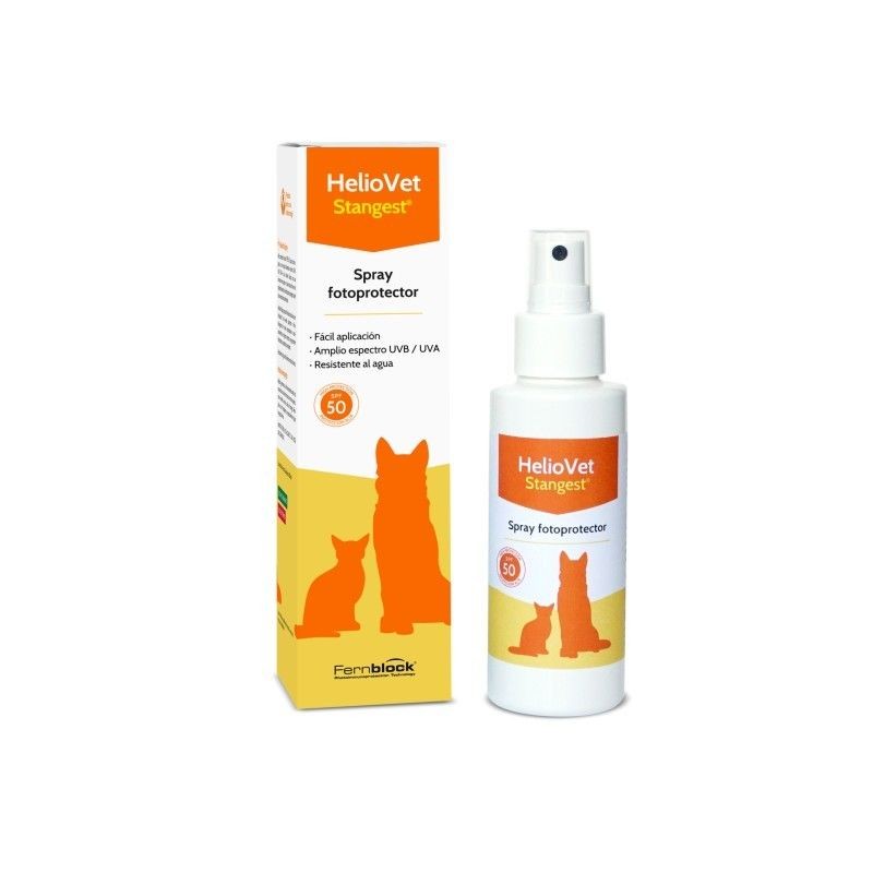 sunscreen for dogs and cats HELIOVET SPRAY 80 ML SPF50 + Laboratorio Stangest - 1