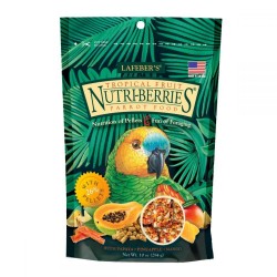 Poultry feed NUTRI BERRIES TROPICAL FRUITS indicated for parrots 284 gr Harrison - 1
