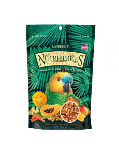 Alimento para aves NUTRI BERRIES FRUTAS TROPICAL indicado para loros 284 gr Harrison - 1