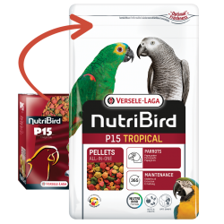 feed for parrots NUTRIBIRD P15 TROPICAL 1 kg Versele-laga - 1