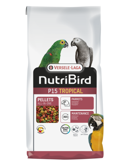 nourriture pour perroquets NUTRIBIRD P15 TROPICAL 1 kg Versele-laga - 2