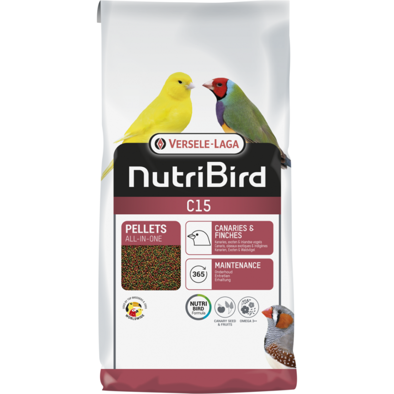 Maintenance feed NUTRIBIRD C15 3 KG for canaries and small birds Versele-laga - 1