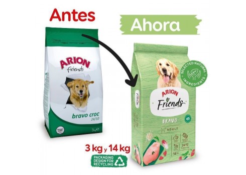 pienso para perro ARION Friends Bravo Croc para perros 3 kg ARION - 1
