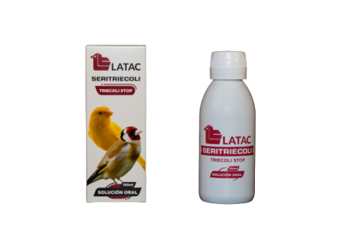 préparation anti trichomonas LATAC SERITRIECOLI TRIECOLI STOP 150 ml, pour oiseaux Latac - 1