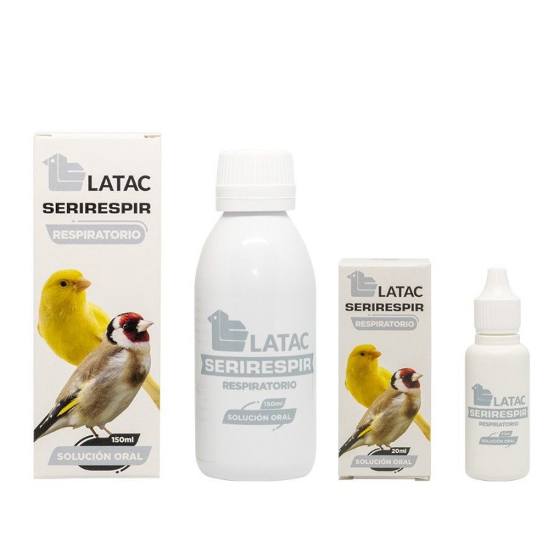 respiratory supplement SERIRESPIR LATAC for liquid birds 150 ml Latac - 2
