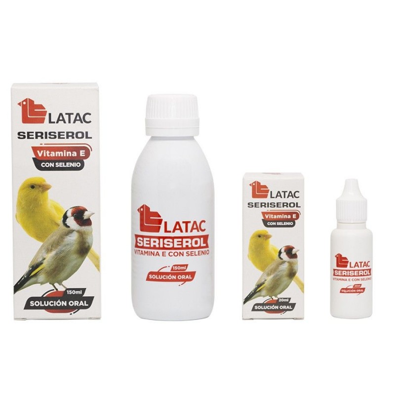 Vitamin E + Selenium SERISEROL LATAC for liquid birds 150 ml Latac - 2