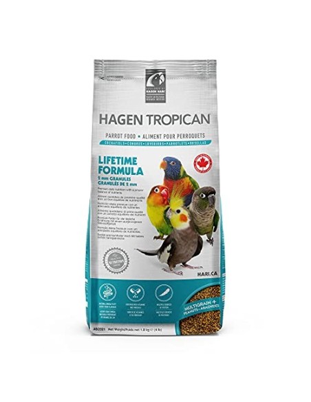 pienso para agapornis, ninfas y pequeñas psittacidas TROPICAN 1.8 KG