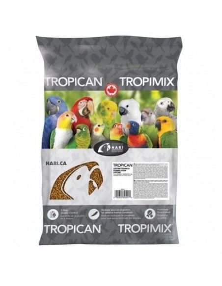 feed for parrots medium size TROPICAN MAINTENANCE 4 mm, bag of 11.34 kg