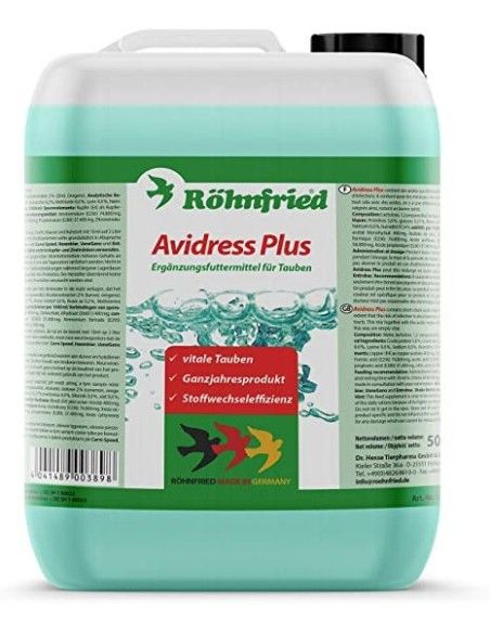 Rohnfried Avidress Plus 5 L pour pigeons et oiseaux