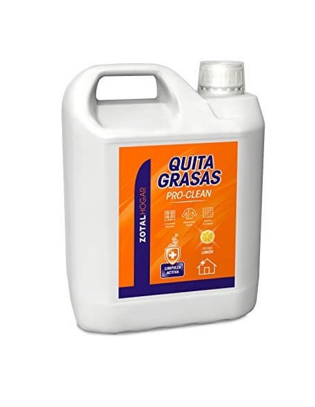 quitagrasas multiusos PRO CLEAN zotal, aroma de limón 5 litros