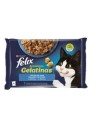 PURINA FELIX Sensations Gelatinas Selección de mar 4x85g