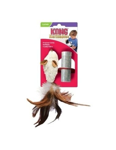 Kong Cat Rechargeable Feather Mouse Cat Jouet