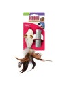 Kong Cat Rechargeable Feather Mouse Cat Toy