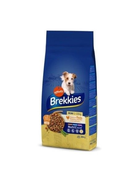 Pienso para Perros Raza Pequeña BREKKIES Pollo 20kg