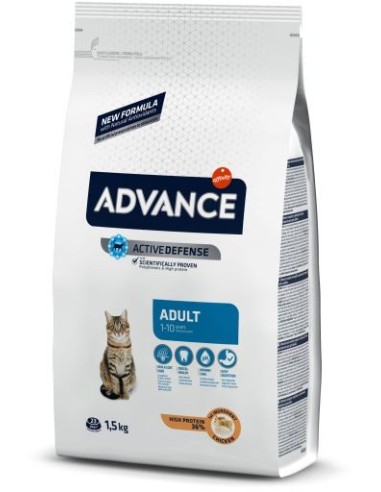 pienso para gato ADVANCE pollo y arroz, saco de 10 kg