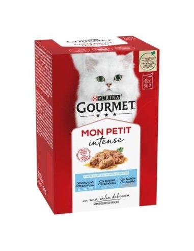 MONT PETIT PURINA pour chats, sélection de poissons 6 x 50 gr