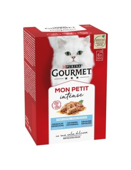 MONT PETIT PURINA para gatos, selección de pescados 6 x 50 gr