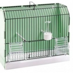 Exhibition or contest cage for canaries 2GR green with black front 2gr - 1