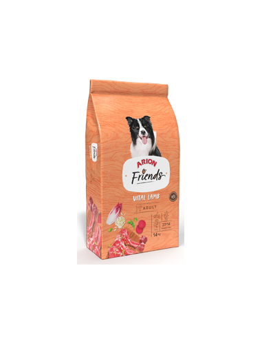 Nourriture pour chiens adultes Arion Friends Agneau & Riz 14kg