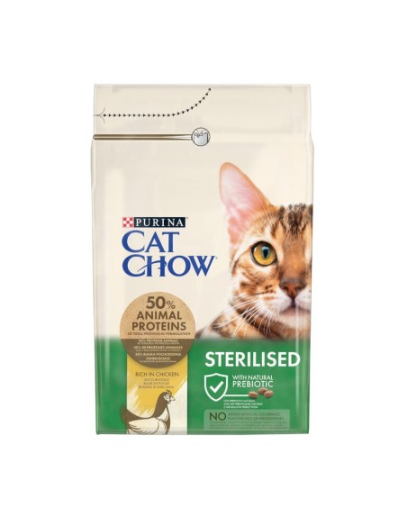 Je pense Cat Chow avec poulet pour chats stérilisés, 3 kg