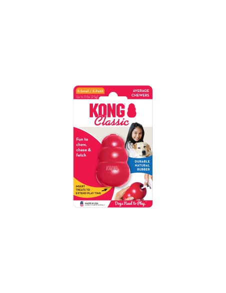 Comprar juguete para perro rojo KONG Classic talla xs