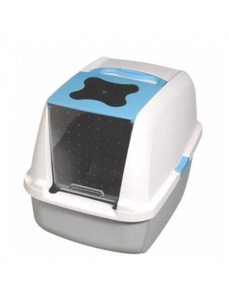 LITTER TRAY WITH BLUE CATIT COVER