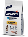 Dog food ADVANCE SENSITIVE ADULT salmon and rice 3 kg