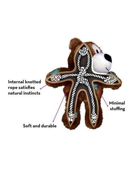 jouet pour chien KONG WILD KNOTS BEAR Taille S/M couleurs assorties